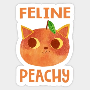 Peachy Sticker